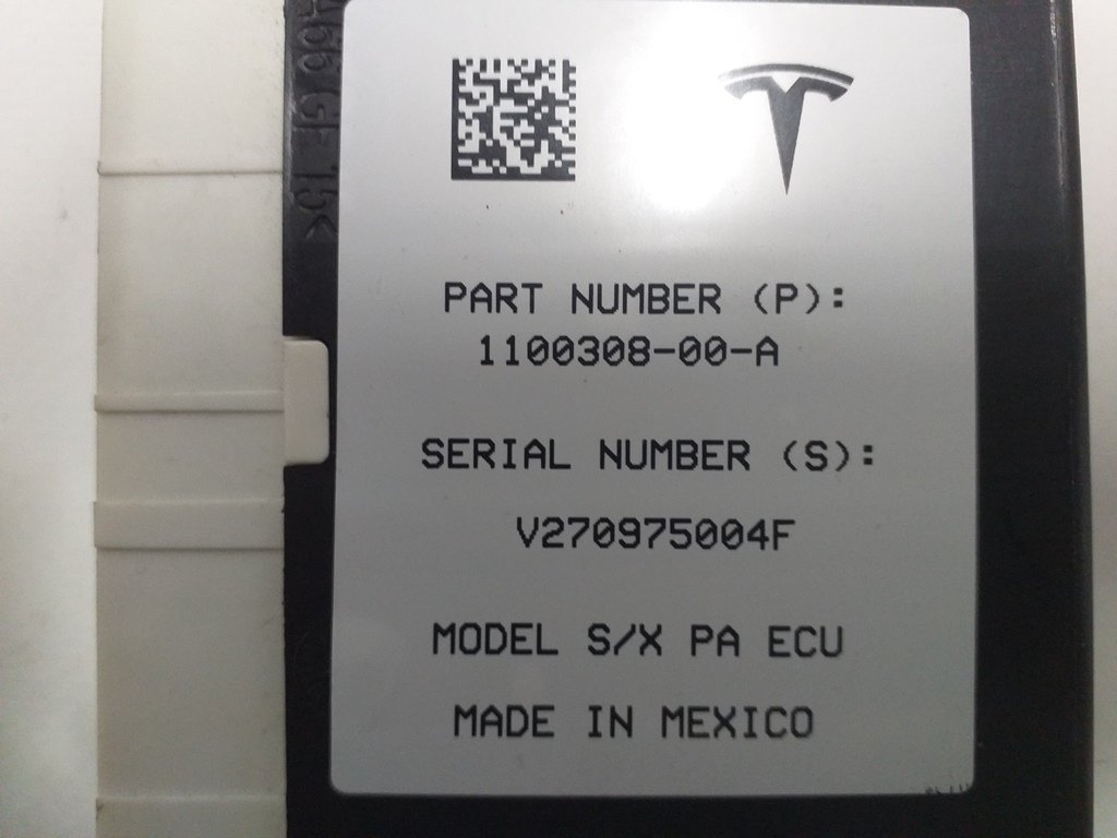 1 Unidad de control de Parktronics y freno de estacionamiento AP 2.5 Tesla Model S REST, Tesla Model X 1100308-00-A